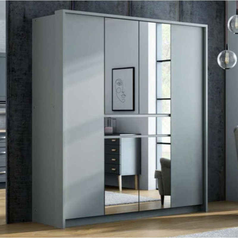 Bolius Manufactured Wood Wardrobe, Platinum