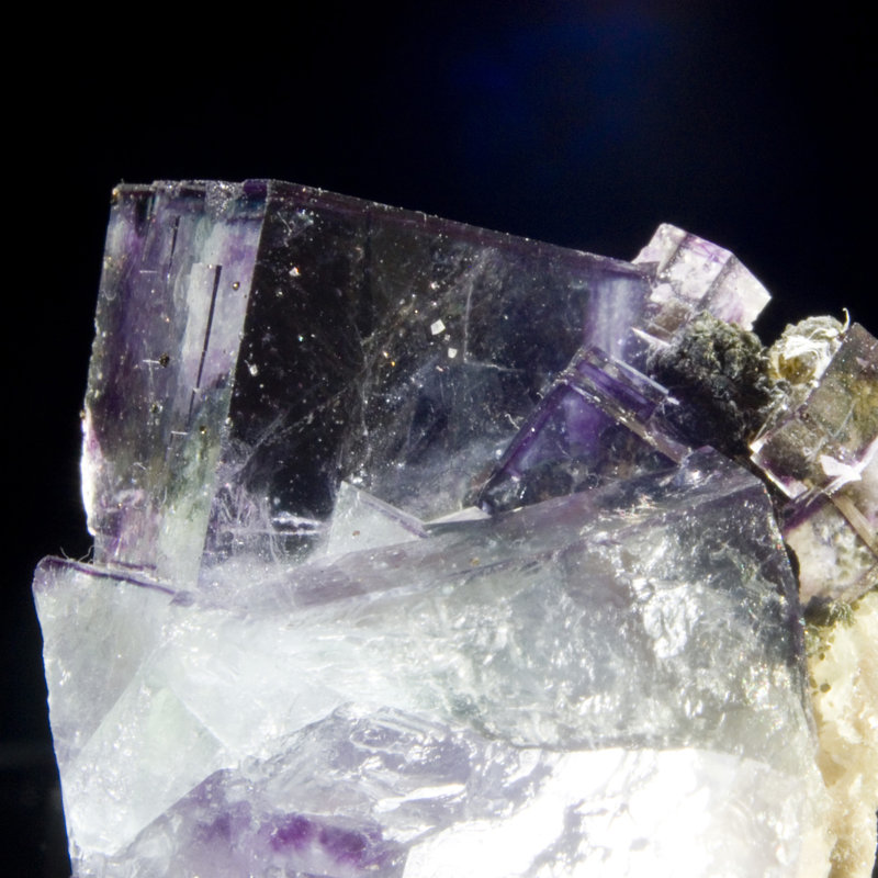 Clear Purple Fluorite. Yaogangxian Mine