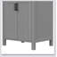Ensemble de meuble-lavabo de 24 pouces avec lavabo en céramique, portes à fermeture douce et grand espace de rangement pour les espaces compacts