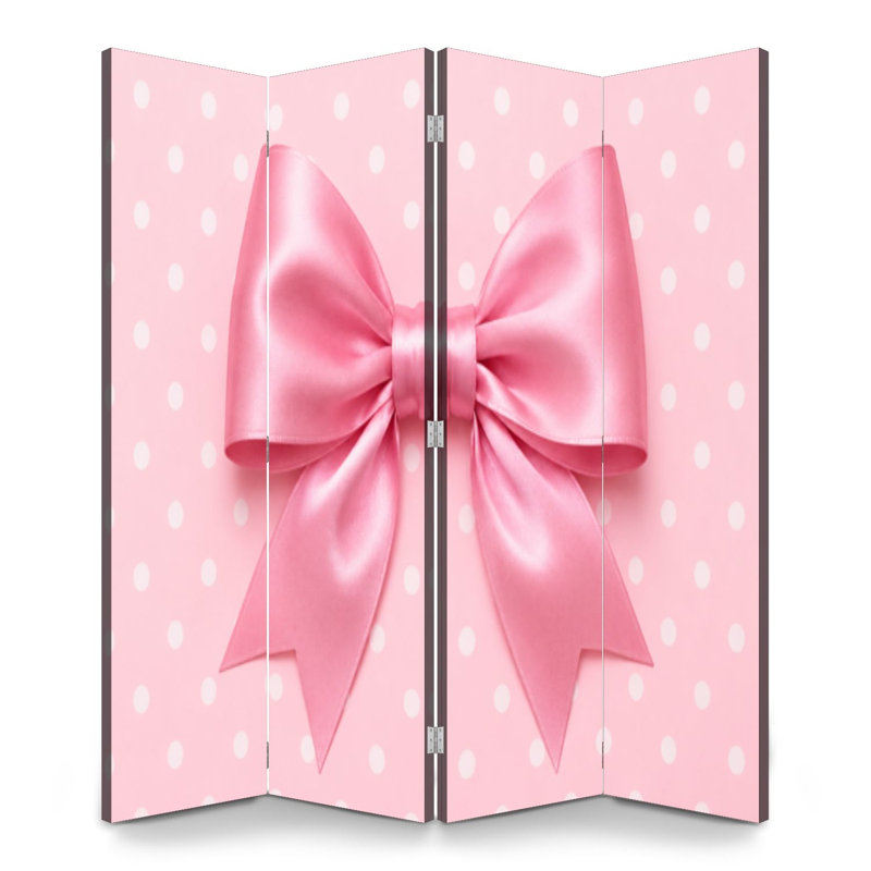 Paravent 4 panneaux séparateur pliant en toile de rose Royal, null, null