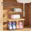 2-Pack Stackable Trash Bag Holders With Bamboo Lids, Acrylic Dispenser For Under Sink, Kitchen, Pantry, Or Laundry Storage