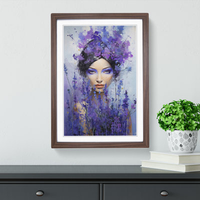 Lavender Flower Expressionism No.2 - Framed Print