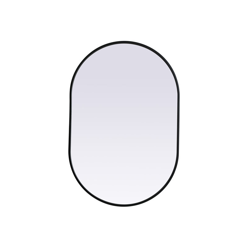 Miroir mural Sabine, Noir, 36 po x 24 po