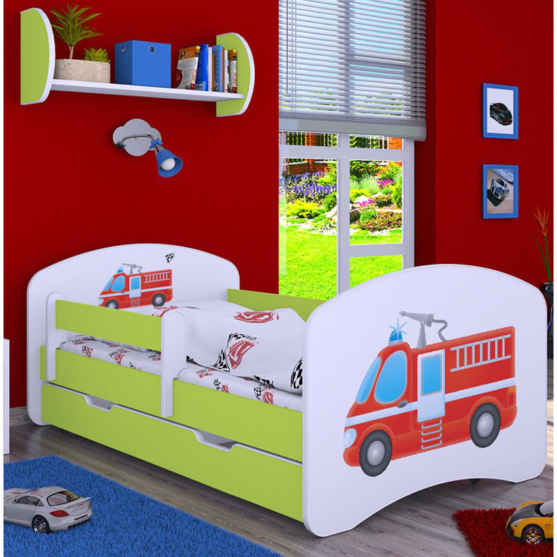 Manus Cabin Bed Themed Beds with Storage Included, Green