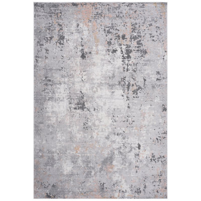 Collection de tapis tissés 6X9. Gris / multicolore abstrait, teinté, ne perd pas ses poils pour chambre de bébé, cuisine-salle à manger, chambre à coucher, salon. Abstrait pour animaux de compagnie. Bureau à domicile,