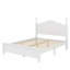 Structure de lit plateforme, lit plateforme de style rétro avec support en lattes de bois-1387452023-1387452022
