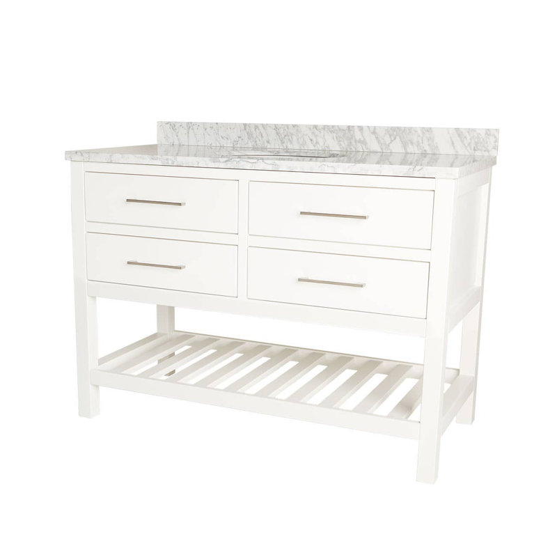 Base de meuble-lavabo double 47,25 po, Blanc