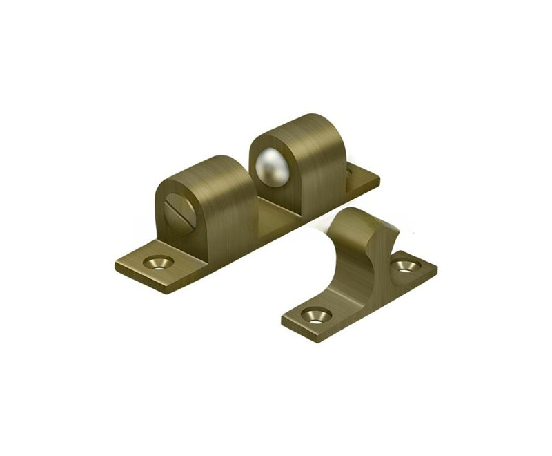 Crochet de tension à billes Deltana BTC30U5 3 po x 3/4 po Finition laiton antique, Antique Brass