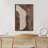 Abstract Shape " Dark Brown Neutral Abstract Shapes Large Rustic Framed Art Decor Minimalist M25 "-101791562-101791558