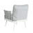 Steel Club Chair Set of 2, off White+Gray-206617268-206617264