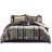 Twin Plaid Comforter With Bed Sheets - Modern Color, Bedding Contrasting Flange, Quality-129906226