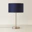 Dadiva Brushed Chrome Stem Table Lamp with Velvet Reni Shade-1570921140-1570921149-1570921146