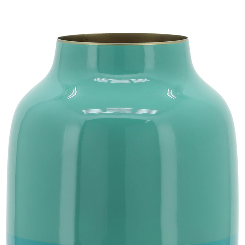 Modern Coastal Metal Iron Decorative Vase with Tapered Silhouette and Minimalist Design for Contemporary Interiors.