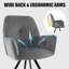 Fauteuil pivotant en velours de 25 po Karimah