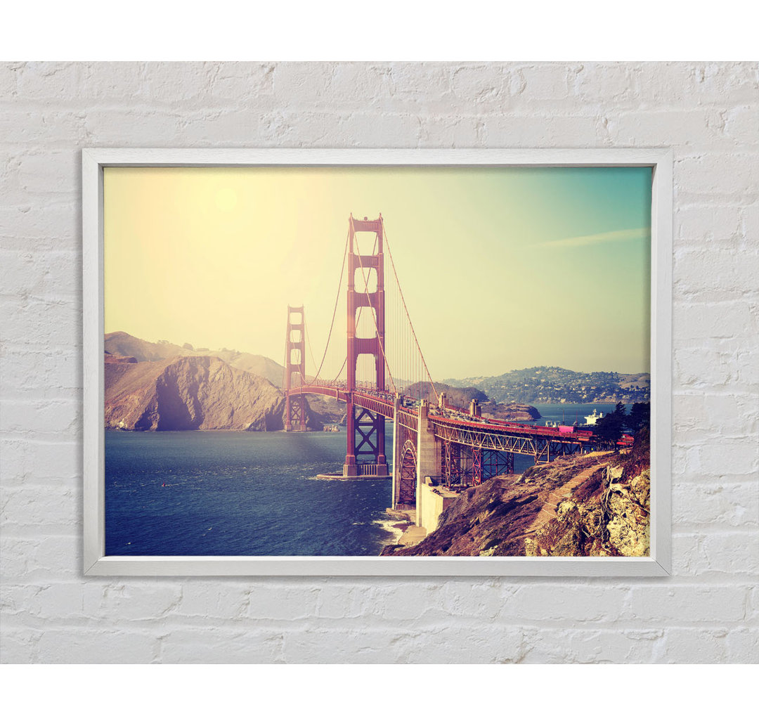 Golden Gate Bridge Retro - Druck