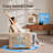 Upholstered Plush Corduroy Swivel Armchair -1338051160
