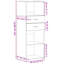 Shanesia 124 cm H x 45 cm W Bookcase-787360184