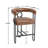 House Hold Bar Stools Set Of 2, Modern Bar Stool With Back Metal Frames, Upholstered Bar Stools For Kitchen Island, Pub, Club