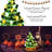Halloween Lighted Ghost and Black Cat Tabletop Tree