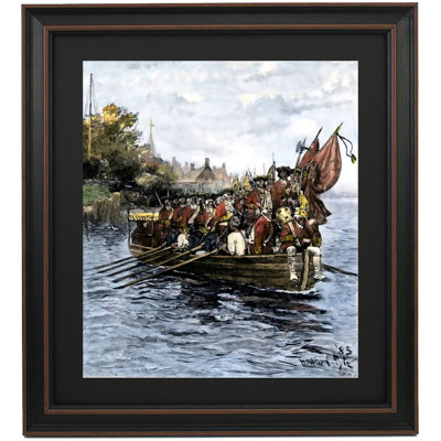 Last Boatload Of British Troops Evacuating New York City By Howard Pyle