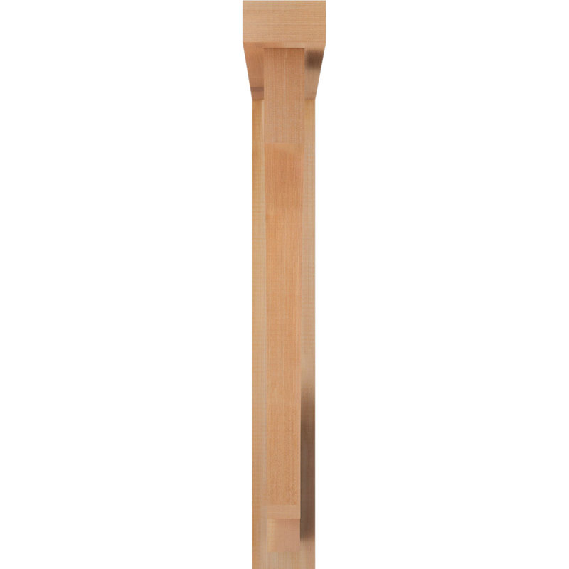 Support de bloc impérial avec entretoise décalée, 32 x 28, Cèdre rouge occidental de l 4 po (scié brut)