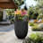 17 In. Large (Upgraded Interior) Concrete Round Planter / Pot With Drainage Holes-1940216542