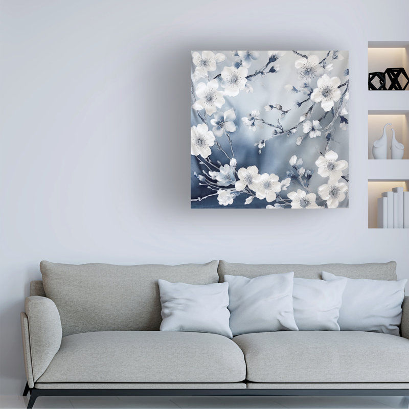 Art sur toile «Bachelor bleu matin III», H 35 po x l 35 po