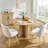47" Round Dining Table For 4-6, Cross Pedestal Thickened Base, Kitchen Table For Kitchen Living Room-923668680