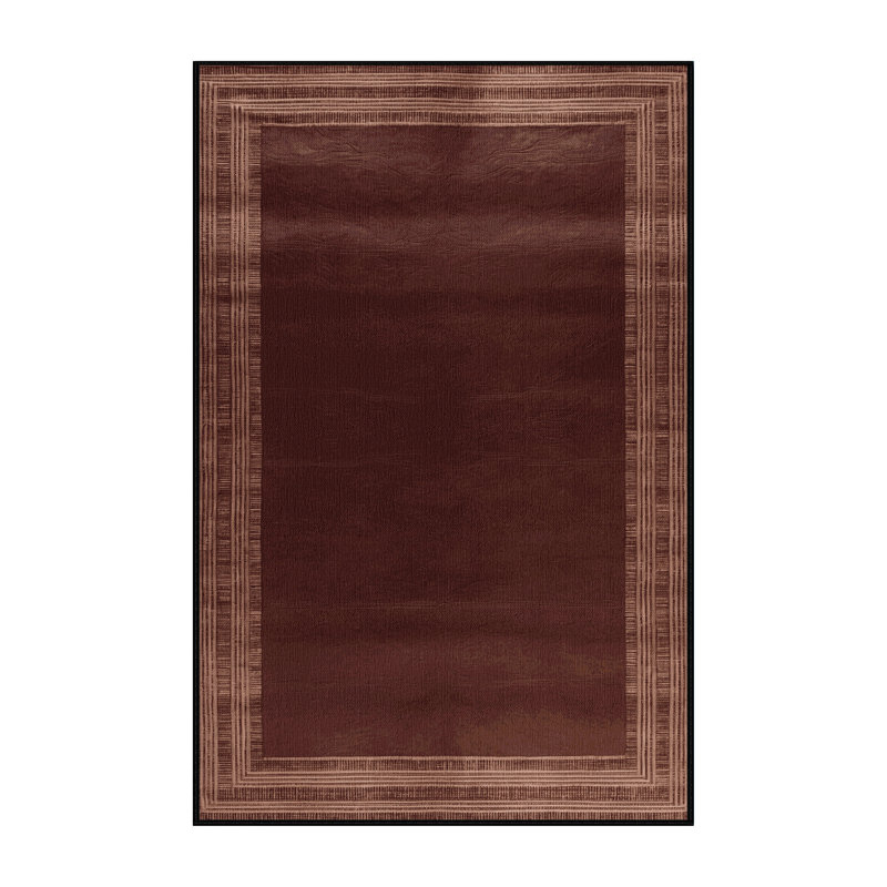 Tapis noir uni lavable à la machine