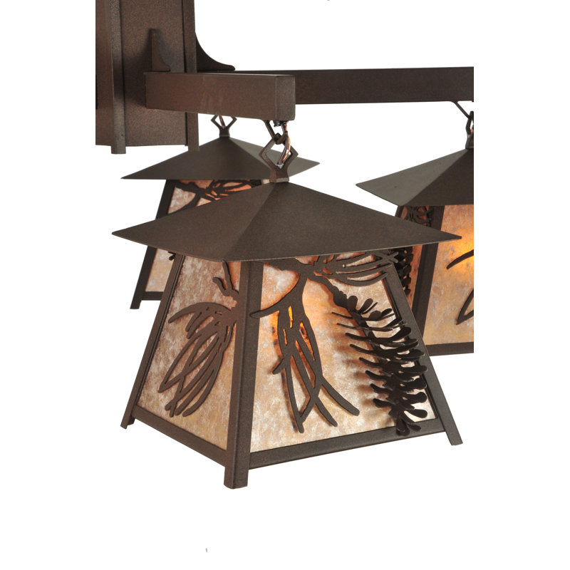 Lustre géométrique à 5 lumières ombré Gattis