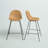 Oslo Upholstered Counter Stool with Metal Frame-1249772580