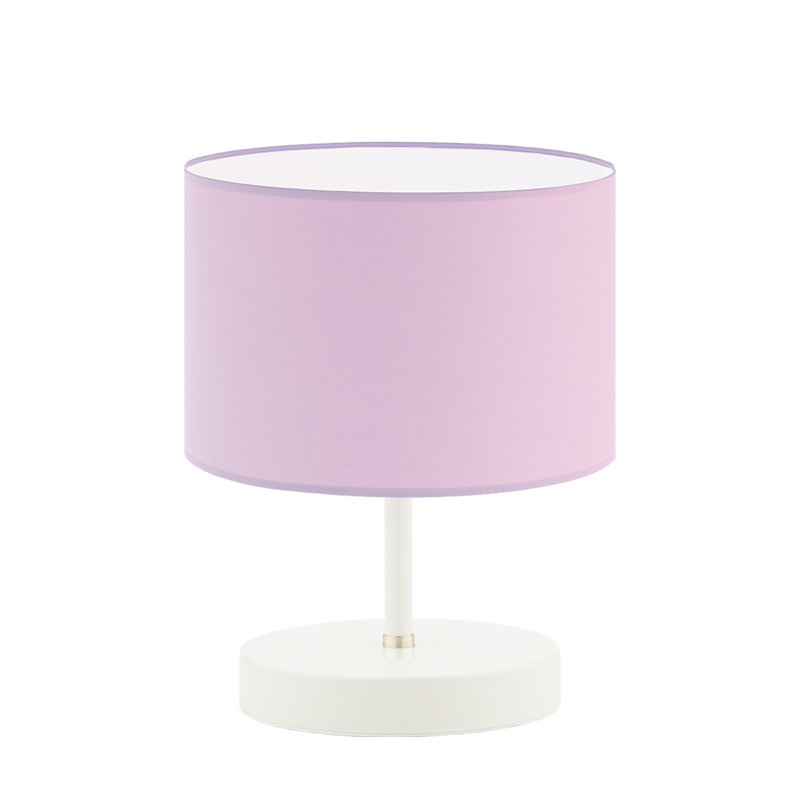 Antinio Metal Table Lamp, Purple, White, White