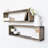 Rustic Wall Shelf Set (2 Pieces), Walnut Color, 27.6 x 7.9 x 4.7 inches | 100% Spruce Wood, Assembled & Wall-Mounted | Supports Up to 7.2 lbs | Perfect for Home Décor & Storage Solutions, Stylish & Durable Design
