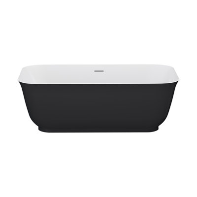 Mina 59.1'' x 29.6'' Soaking Acrylic Bathtub