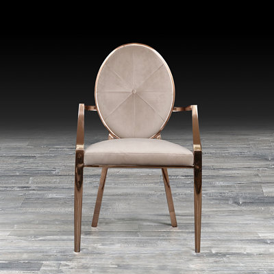 Teagan 18.5'' H Tufted Velvet Upholstered Armchair