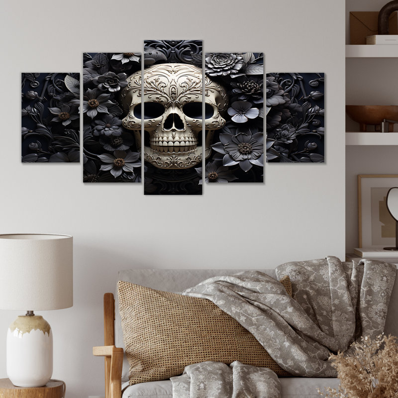 Skull and Crossbones Pirate - ensemble de décorations murales multiples