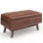 Owen 36"W Small Upholstered Storage Ottoman with Lift Top and Solid Wood Legs-669671673