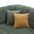 Full Compressed Corduroy Upholstered Sectional With 2 Moveable Ottoman - No Assembly Needed