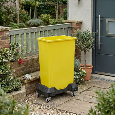 Poubelle rectangulaire en plastique 23 gallons
