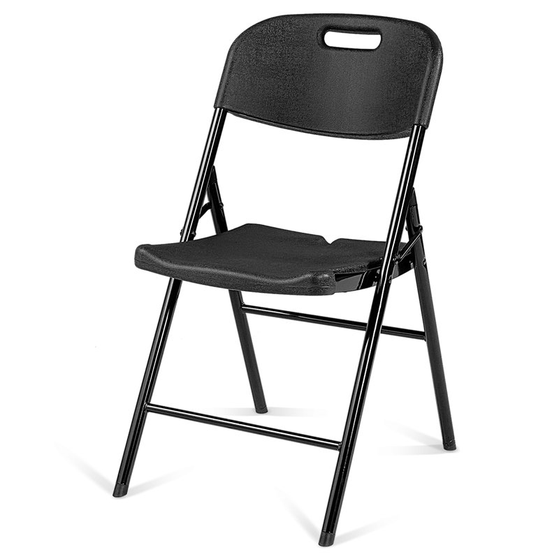 Ensemble de chaises pliantes Cantrece, Noir