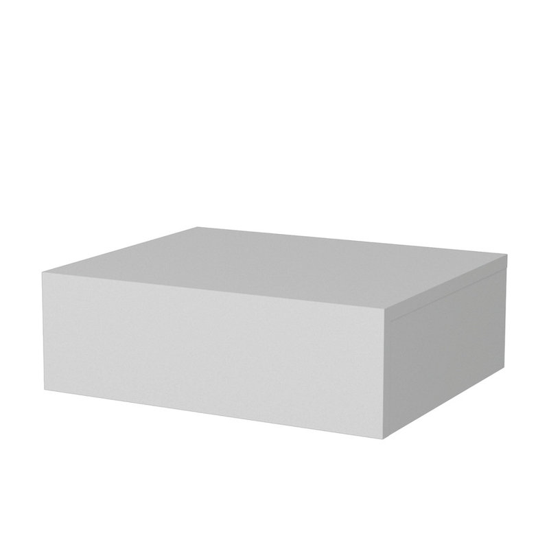 White Wall - Mounted Floating Nightstand: A Blend of Style and Function