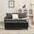 51 Inch Faux Leather Rectangle Storage Ottoman-837312536