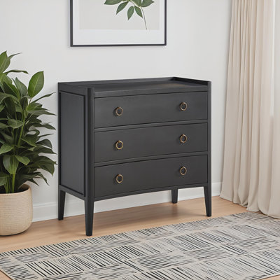 Solid Wood 3 - Drawer Accent Chest