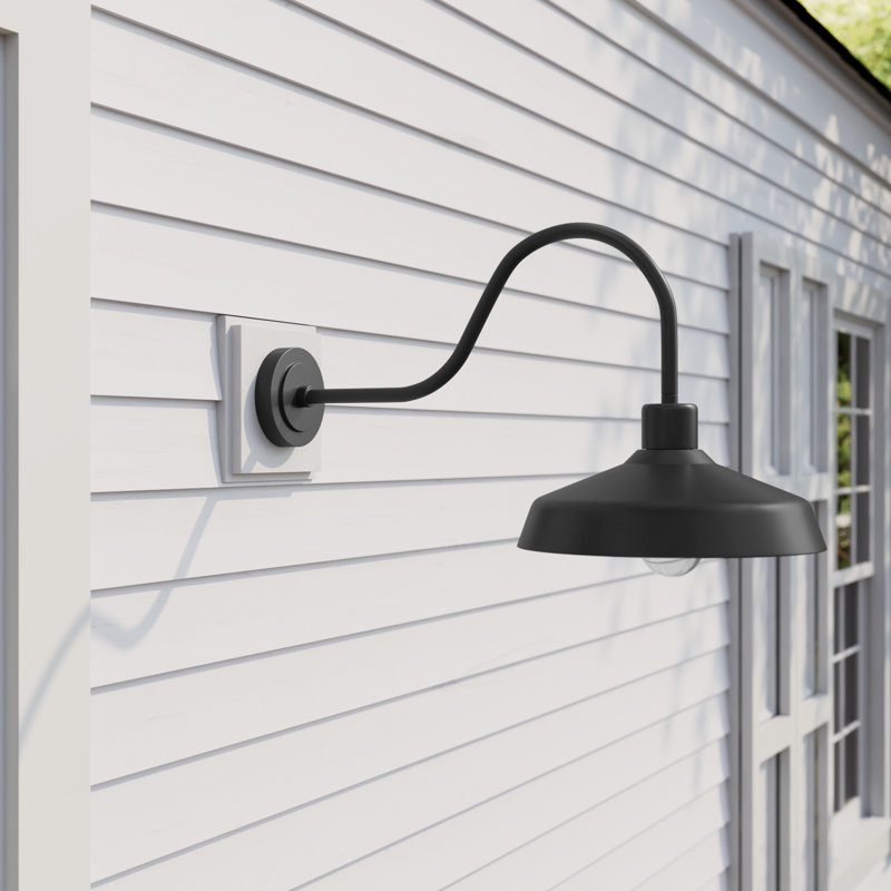 Vanielle Composite Wall Light, Black, 17.5" H x 16" W x 32.5" D