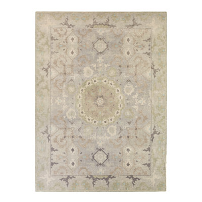 Jaipur Living Modify Hand-Knotted Medallion Gray/ Blue Runner Rug (3'X10')