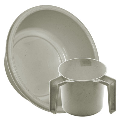 Ensemble rond de cuve de lavage et de lavabo