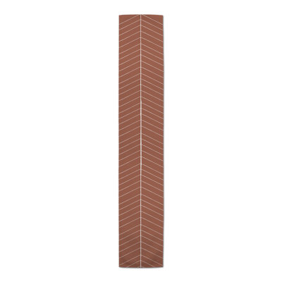 Chemin de table Burnt Orange Lines