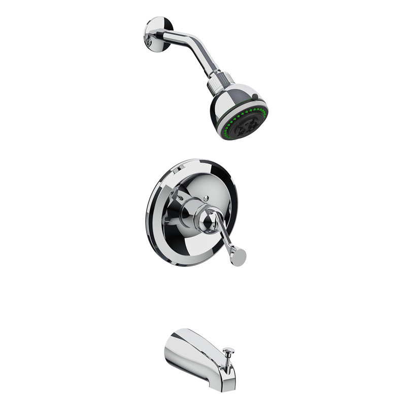 Robinet de baignoire et douche 1 poignée Streamway, Chrome
