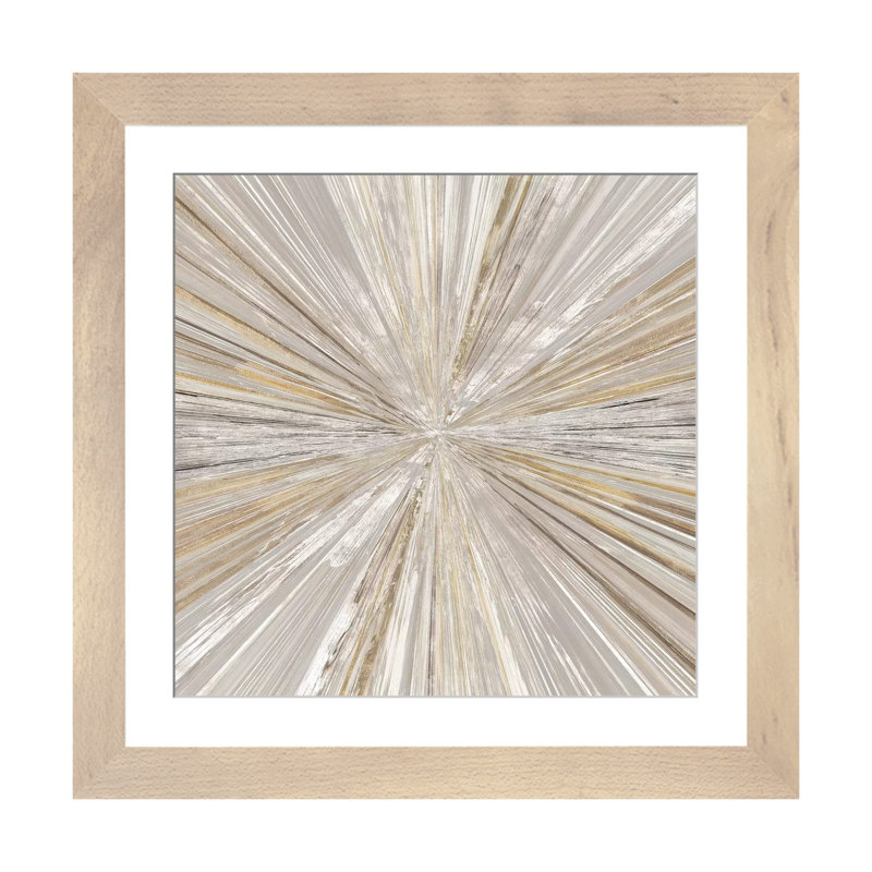 Shimmering Light II par Tom Reeves - impression d'art graphique, H 16 po x l 16 po, Papier dans un cadre photo, Naturel