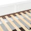 Lit superposé double au-dessus de double avec lit gigogne simple et escalier, tablettes, DEL, blanc-1139288524